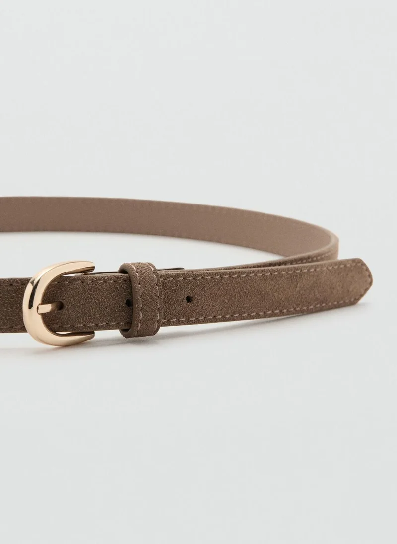 MANGO  Suede leather belt for Women | Best Price UAE